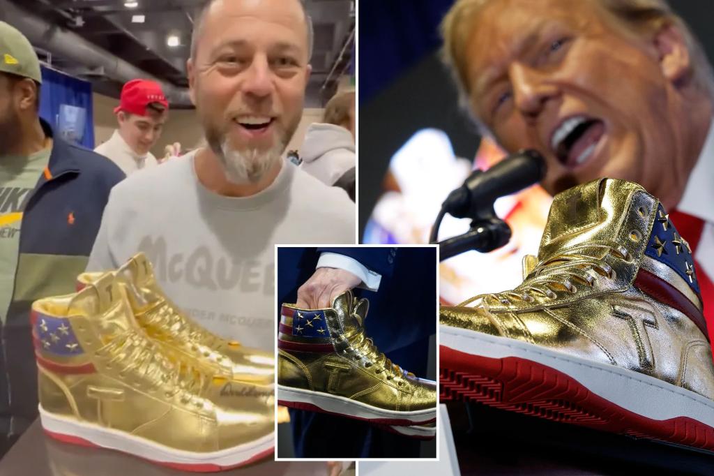 CEO wins autographed gold Donald Trump sneakers after $13k bid – New ...